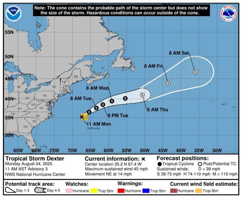 Tormenta tropical Dexter