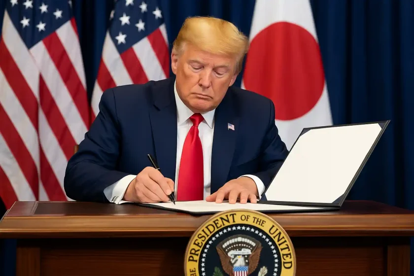 Trump firma orden ejecutiva para implementar acuerdo comercial EEUU-Japón