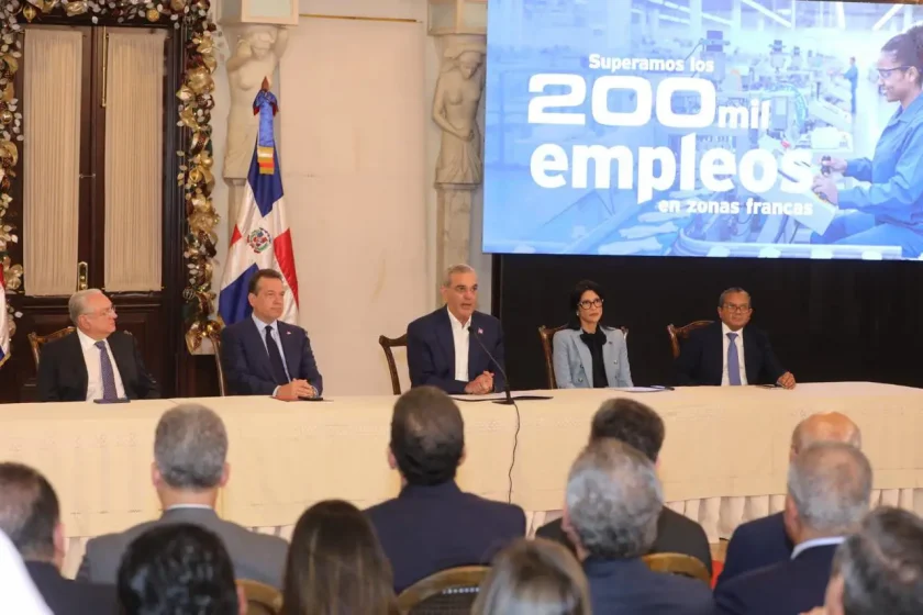 Récord histórico de 200,134 empleos en zonas francas RD