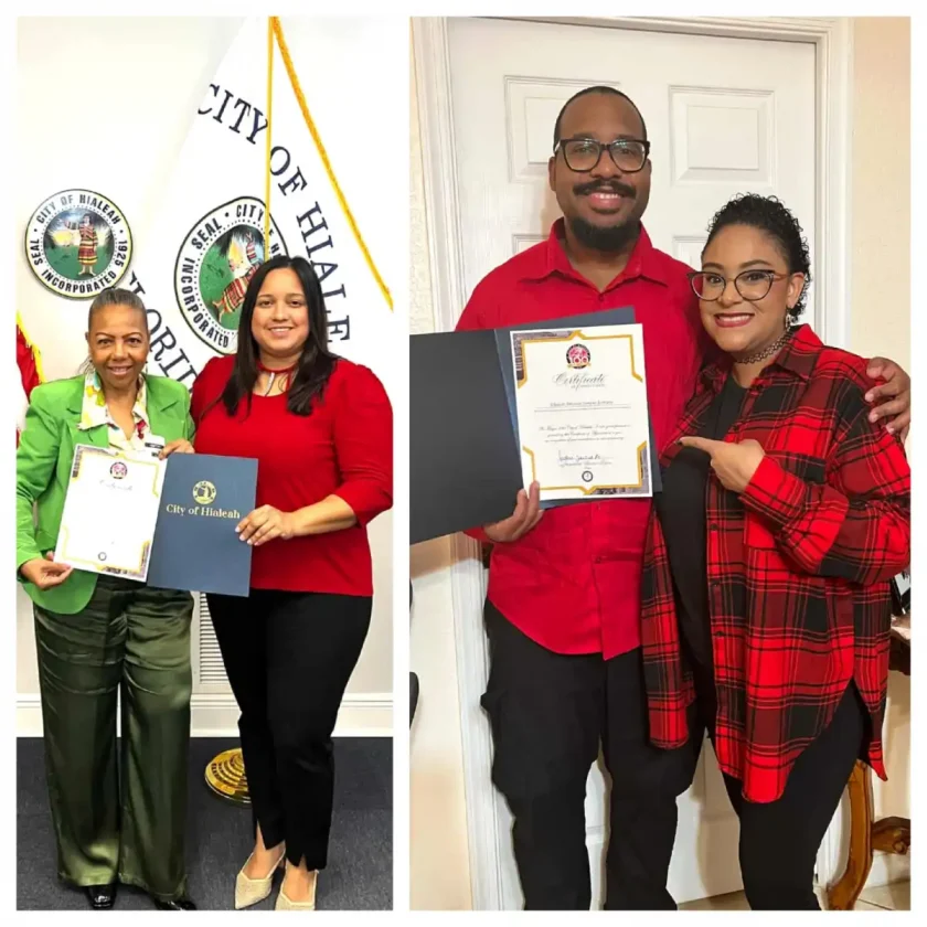 Artista y creador RD Xtremee_Ghost recibe reconocimiento en celebración centenario de Hialeah
