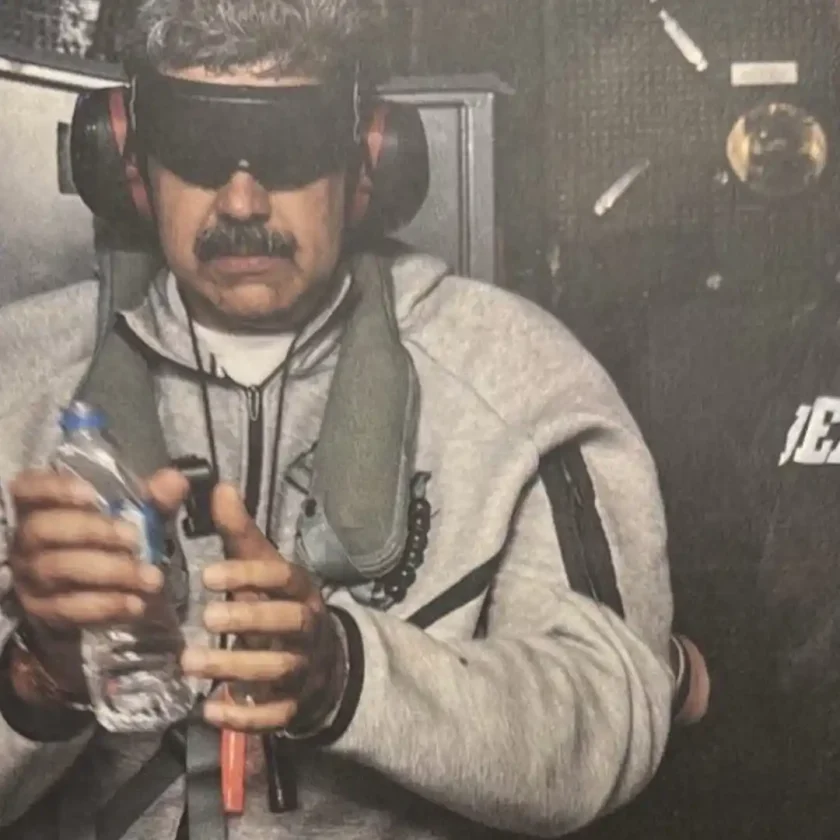 Maduro y su esposa capturados llegan a Nueva York en avión