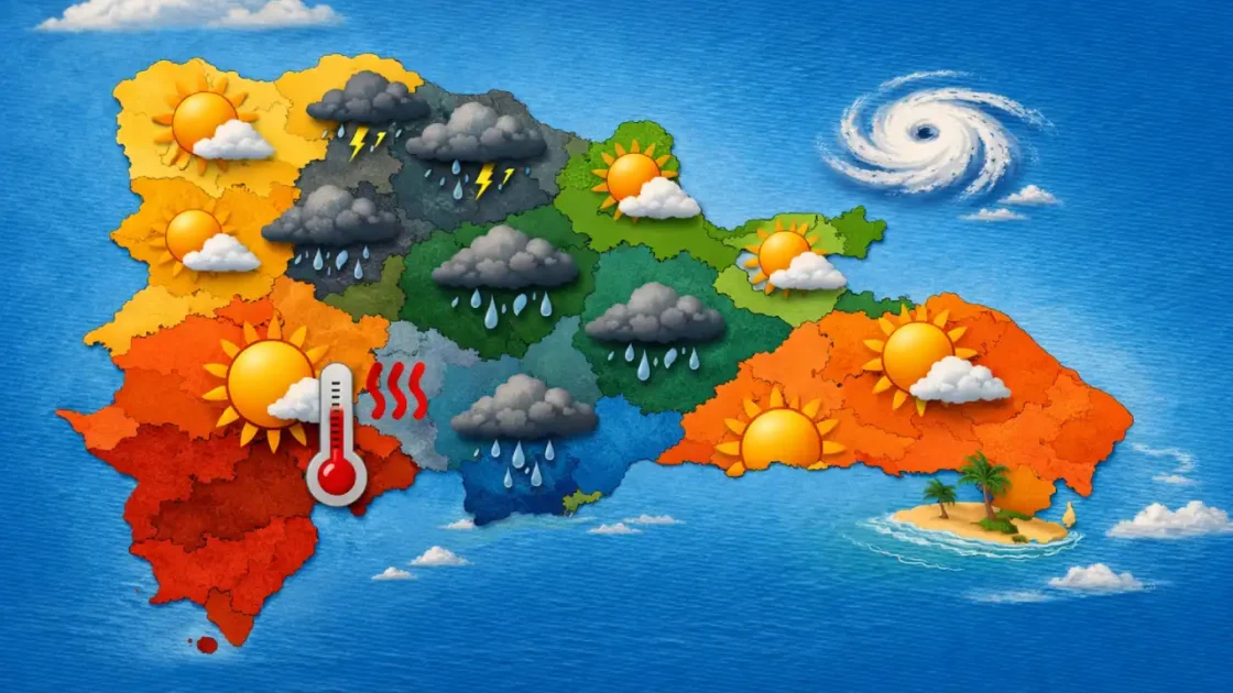 Clima en República Dominicana hoy por provincia