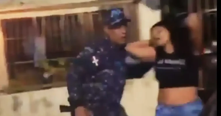 Coronel con historial de violencia agrede mujer y PN lo suspende