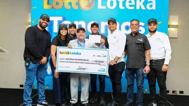 Entrega de premio Lotto Loteka en Santiago: ganador recibe RD$58 millones en Hotel Gran Almirante