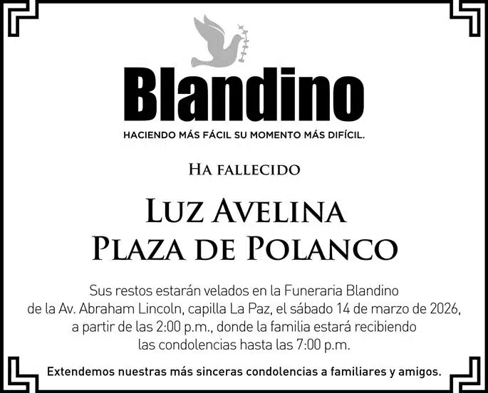 Murió Luz Avelina Plaza, cónsul honoraria de Ecuador en RD por 33 años
