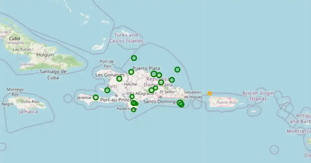 14 temblores de tierra en RD hoy — el suroeste, la zona más activa