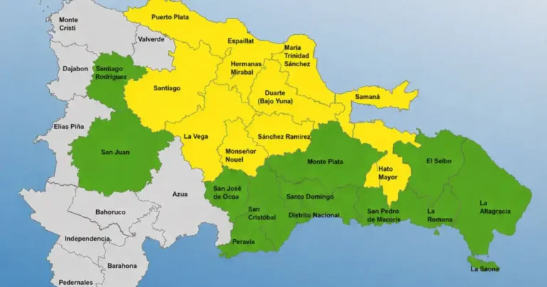 COE sube a 11 provincias en alerta amarilla; 1,515 desplazados
