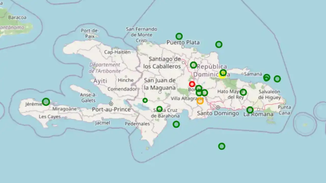 13 sismos sacudieron RD este sábado; el mayor en Jimaní