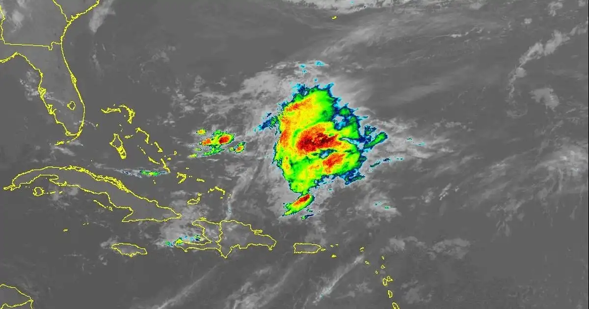 Mapa de provincias de República Dominicana bajo alerta meteorológica por vaguada, sábado 25 de abril de 2026